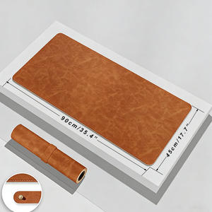 Juego de Alfombrillas de Escritorio de Cuero Genuino (35x17”) Alfombrilla Protectora Grande para Escritorio, Protector de Escritorio, Alfombrilla para Ratón, Accesorios para Oficina, Escritorio, Portátil - Product Image 6