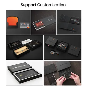 Custom Luxe Magnetische Zwart Wit Gift Vip Card Credit Doos
