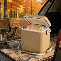 Glacière isotherme 10L avec bandoulière – Rétention de glace 24h résistante à l'eau pour aliments, vin, canettes – Portable pour extérieur