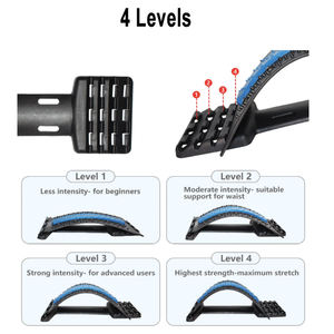Alat Peregangan Leher 4 Tingkat Terapi Magnetik Penyangga Punggung yang Dapat Disesuaikan Pereda Nyeri Tulang Belakang Chiropractic - Product Image 5