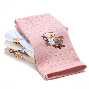 Ensemble de 4 serviettes de <span class=keywords><strong>cuisine</strong></span> en coton très absorbant, tissage gaufré, motif à carreaux, torchon - Product Image 1