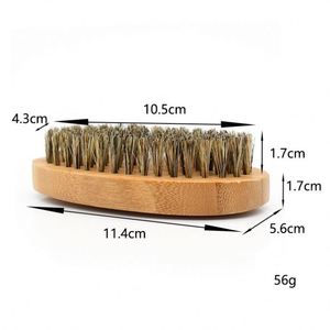 Brosse de nettoyage en poils de sanglier personnalisable avec logo pour hommes - Product Image 2