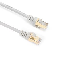 Kabel Patch Cord 26 Awg CAT7 RJ45 Kabel Tembaga Ethernet Kabel Komunikasi Jaringan
