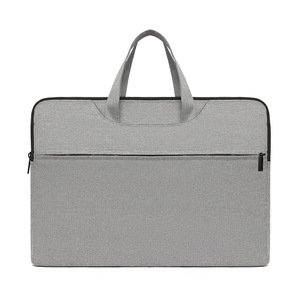 Bolso para Portátil Impermeable de Poliéster Oxford, Gris, para Negocios, con Asas, Maletín de Viaje, Bolso para Portátil para Mujer - Product Image 1