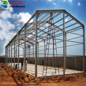 Kits de structure métallique préfabriquée pour hangar industriel, maisonnette, bâtiment métallique 40x30 avec <span class=keywords><strong>poutre</strong></span> en acier solide en forme de H soudée - Product Image 5