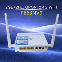 Modem Fiber Optik FTTH Bekas KMD F663NV9 GPON ONU 2GE+2FE+1TEL 2.4G Wi-Fi dengan Dukungan OMCI POE IP, Garansi 3 Tahun