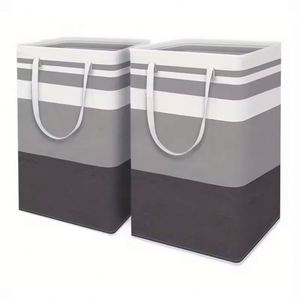 Heavy-duty <b>Large</b> Collapsible Tall Laundry <b>Basket</b> Oxford Extended Handles Quality <b>Storage</b> Organizer for Bathroom Dorm Home - Product Image 1