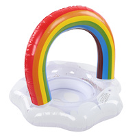 Bouée de natation pour bébé, arc-en-ciel, gonflable, avec siège de sécurité