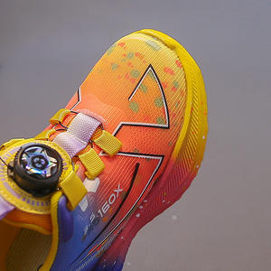 Automne 2025 garçons sport <span class=keywords><strong>basket</strong></span>-ball chaussures de course maille supérieure PVC semelle extérieure semelle souple polyvalent jeunesse décontracté à lacets à la mode - Product Image 2