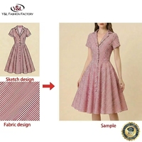 Vestido Marinero Vintage Personalizado de Alta Calidad, Estilo Retro de los Años 50, Vestido Náutico para Mujer, Fabricación OEM ODM, BSCI OEKO-TEX, Azul Marino, Estilo Rockabilly