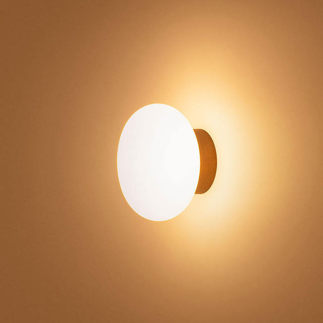 Wholesale IP65 Waterproof Indoor Outdoor Surface Mounted Opal Globe Glass Wall Light Modern Craftsmanship