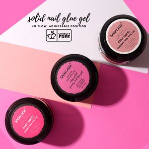 Pointes d'ongles gommeuses solides et imperméables à l'eau Gel <span class=keywords><strong>de</strong></span> colle à presser extra fort pour une couverture complète longue durée <span class=keywords><strong>Faux</strong></span> ongles - Product Image 3