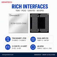 MediaTek Genio 520 AI SoM 10 TOPS N.PU Dual MIPI CSI 16MP Edge AI Vision Machine Learning Yocto Gateway Industriale Embedded