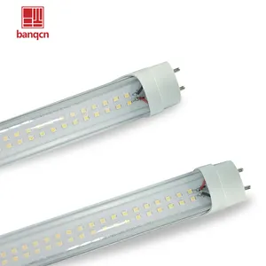 Banqcn éclairage commercial 6500K température de couleur led tube lumières pour dérivation de ballast alimenté à une extrémité et à double extrémité