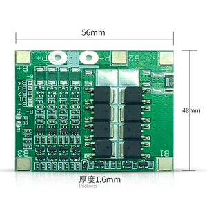 Li-ion 4S 14.8V 5A-25A สำหรับ3.7V แบตเตอรี่ลิเธียมเทอร์นารี NMC พร้อมการชาร์จสมดุลแผง B02เดียวกัน - Product Image 3