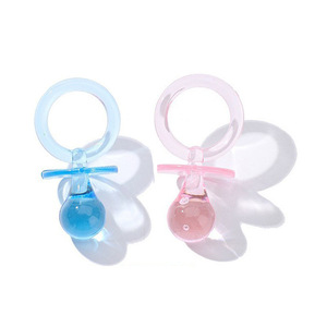 Ornements de sucette en acrylique transparent HLC, décorations suspendues en cristal, décoration de table pour baby shower, fournitures pour fête de baptême de bébé - Product Image 1