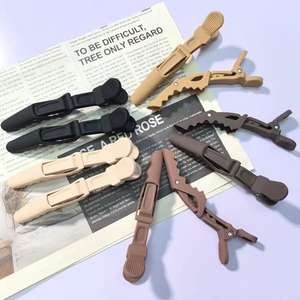 Personalizzato placcato dorato per coccodrillo alligatore fermagli per capelli salone di plastica per capelli per ragazze - Product Image 5