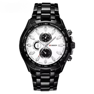 Nouvelle montre chronographe multifonction tendance pour homme, bracelet en acier inoxydable, étanche, montre sport à quartz avec aiguilles lumineuses - Product Image 2