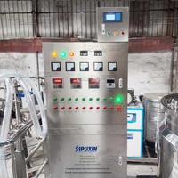 Mélangeur cisailleur homogénéisateur émulsifiant à moteur AC en acier inoxydable haute vitesse 1000L pour produits chimiques, aliments, savon liquide, shampoing, détergent