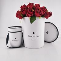 Cadeau personnalisé Chapeau Rond En Marbre Blanc Fleur Chapeau En Carton Boîtes à Fleurs