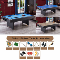STELLARWAY Table de billard multifonctionnelle 3-en-1 pour salle à manger, 7 et 8 pieds, simple et standard, pour l'intérieur, taille personnalisable, en vente