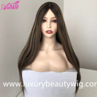 Perruques Casher Fournisseur Chine Perruque en Cheveux Humains Vierges Européens Non Traités avec Base en Soie Cheveux Remy Premium Sheitels - Perruques Casher Juives