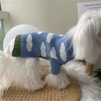 Pull en coton pour chien, classique, écologique, doux et populaire, nouvelle conception, pour l'hiver/le printemps, avec motif uni