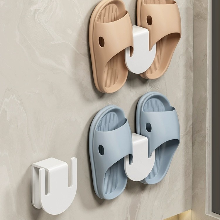 Clip-on slipper rack (3-pack, creamy white)