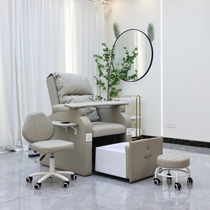 Chaise de pédicure multifonctionnelle pour spa, massage et manucure, Silla Para, confortable, massage complet du corps, en cuir PU - Product Image 1