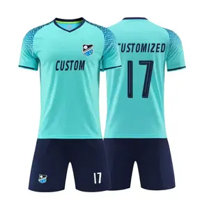 JG6320 Wholesale High Quality Polyester Custom Logo Team Youth Men Soccer Wear Jersey Uniform Sports Soccer Uniform for Unisex
