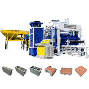 QT12-15 Hoàn toàn tự động lát khối làm máy ngón tay giỏ hàng hệ thống khối bê tông Nhà cung cấp cho nairobi <span class=keywords><strong>Kenya</strong></span> bơm động cơ - Product Image 1