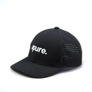 Cappellino da Baseball OEM a 6 Pannelli Nero Impermeabile 100% Poliestere con Stampa <span class=keywords><strong>Offset</strong></span>, Perforazioni Laser, Asciugatura Rapida per Attività all'Aperto - Product Image 1
