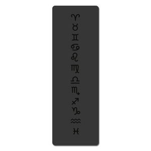 Tapete de Yoga Antideslizante de Gamuza Plegable con Diseño de Constelaciones Zodiacales de Géminis y Piscis, Impresión Personalizada del Signo Zodiacal - Product Image 3