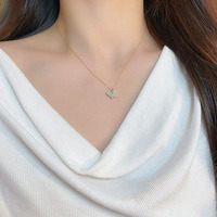Collier pendentif ajustable en or jaune 18 carats avec diamant de laboratoire taille brillant certifié IGI, motif papillon entièrement serti de diamants