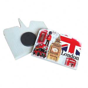 Aimant de réfrigérateur multicolore de haute qualité, type créatif, avec feuille d'argent, autocollant décoratif, souvenir de Londres, plaques magnétiques 3D - Product Image 4