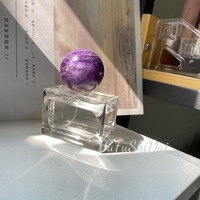 Cristal brut naturel gemme Agate pierre parfum cristal sculpture bouteilles vides avec couvercles de pierres précieuses