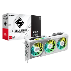 การ์ดจอ AsROCK Radeon 9070 STEEL LEGEND 16G รุ่นใหม่ ปี 2025 รองรับการแสดงผล 4K สองจอ การ์ดแสดงผล VGA สำหรับเล่นเกม GPU RX9070 สำหรับคอมพิวเตอร์ตั้งโต๊ะ - Product Image 1