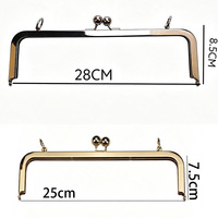 Fermoir carré pour sac à main, fermoir à pression rectangulaire pour sacs DIY en crochet, tissu, cuir, pièces et accessoires
