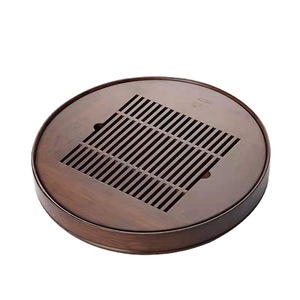 Da'an Tang Carbonized <b>Bamboo</b> Tea Tray Round Embedded Dry Brewing Small Tea <b>Table</b> <b>Bamboo</b> Tea Sea New Chinese Style - Product Image 5
