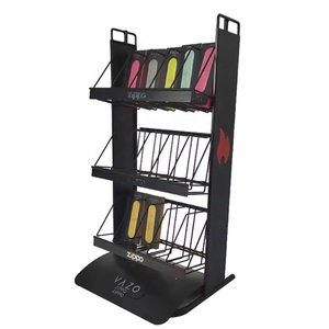 Tùy chỉnh dây kim loại truy cập hàng đầu hiển thị đứng <span class=keywords><strong>3</strong></span> tầng vẻ đẹp trang điểm cửa hàng mỹ phẩm Rack hiển thị sơn móng tay hiển thị - Product Image 3