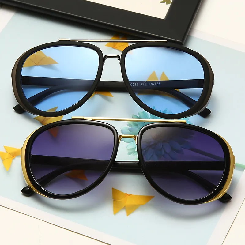DLL20231 DL-gafas de sol clásicas de aviación para hombre, lentes de sol clásicas de aviador, de diseñador de marca de lujo, 2021