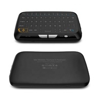 Hostrong 2.4Ghz Mini clavier sans fil plein écran Air Mouse Touchpad Rechargeable Télécommande H18