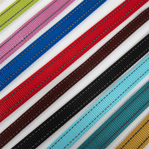 Günstige Großhandel Sichtbarkeit Hochwertige reflektierende Riemen Hunde halsband Leine Gurtband Gurtband Glow in the Dark - Product Image 1