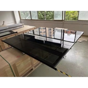 Porte de <span class=keywords><strong>garage</strong></span> automatique en verre sans cadre en aluminium durable et étanche pour entrepôt – Projets immobiliers Canada Espagne - Product Image 3