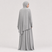 Ensemble de prière modeste pour femmes musulmanes, long khimar, haut et pantalon large, ensemble abaya islamique