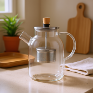 Beem Teapot 12 Cups Glass With Stainless Steel <b>Infuser</b> For Loose Leaf <b>Tea</b> - Product Image 3