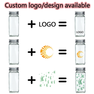 Thực Phẩm Cấp 4Oz 6Oz 8Oz Thì Là Chai Lọ Gia Vị Muối Shakers Rõ Ràng Gia Vị Chai Với Tin Nắp - Product Image 2