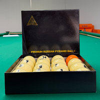 Billes de billard russes S.Q.F Pyramid 68mm 57.2mm en caoutchouc phénolique, jeu de billes de billard/snooker pour tables de 9ft, 8ft, 7ft avec boîte