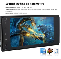 Ifi — lecteur multimédia à écran tactile, avec audio stéréo, navigation RDS intégré, pour Toyota, Android 10, 7 pouces, 2 din