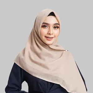 इंडोनेशिया मलेशिया लोकप्रिय voile फैशन मुस्लिम hijabs Tudung Bawal कपास